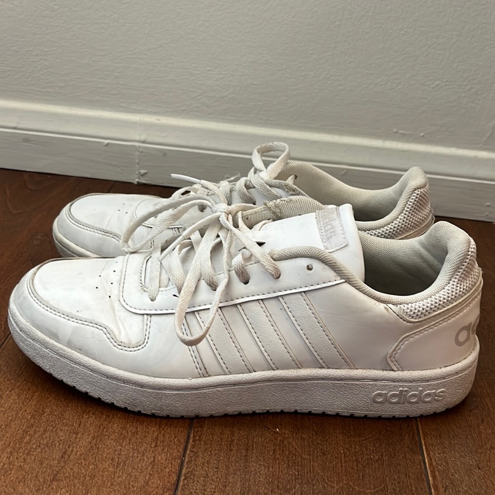 Adidas white sneakers